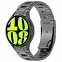 Titanium band met aansluitknop - Grafietgrijs - Samsung Galaxy watch 7 - 40mm &amp; 44mm