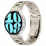 Titanium band met aansluitknop - Titanium kleur - Samsung Galaxy watch 7 - 40mm &amp; 44mm