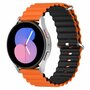 Ocean Style bandje - Oranje / zwart - Samsung Galaxy watch 7 - 40mm &amp; 44mm