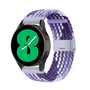 Braided nylon bandje - Lichtpaars / paars - Samsung Galaxy watch 7 - 40mm / 44mm