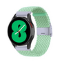 Braided nylon bandje - Lichtgroen - Samsung Galaxy watch 7 - 40mm / 44mm