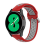 Siliconen sportbandje met gesp - Rood + grijs - Samsung Galaxy watch 7 - 40mm / 44mm