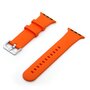 Rubberen sportbandje met gesp - Oranje - Geschikt voor Apple Watch 38mm / 40mm / 41mm / 42mm