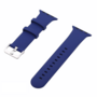 Rubberen sportbandje met gesp - Donkerblauw - Geschikt voor Apple Watch 44mm / 45mm&nbsp;/ 46mm / 49mm