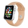 Rubberen sportbandje - Beige - Geschikt voor Apple Watch 38mm / 40mm / 41mm / 42mm