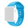 Siliconen sportbandje - Blauw - Dubbele druksluiting - Geschikt voor Apple Watch 38mm / 40mm / 41mm / 42mm