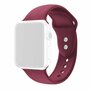 Siliconen sportbandje - Bordeaux - Dubbele druksluiting - Geschikt voor Apple Watch 44mm / 45mm&nbsp;/ 46mm / 49mm