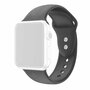 Siliconen sportbandje - Donkergrijs - Dubbele druksluiting - Geschikt voor Apple Watch 44mm / 45mm&nbsp;/ 46mm / 49mm