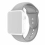 Siliconen sportbandje - Grijs - Dubbele druksluiting - Geschikt voor Apple Watch 44mm / 45mm&nbsp;/ 46mm / 49mm