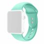 Siliconen sportbandje - Mint Groen - Dubbele druksluiting - Geschikt voor Apple Watch 44mm / 45mm&nbsp;/ 46mm / 49mm