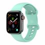 Siliconen sportbandje - Mint Groen - Maat: M/L - Geschikt voor Apple Watch 38mm / 40mm / 41mm / 42mm