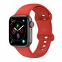 Siliconen sportbandje - Rood - Maat: S/M - Geschikt voor Apple Watch 38mm / 40mm / 41mm / 42mm