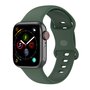 Siliconen sportbandje - Donkergroen - Maat: M/L - Geschikt voor Apple Watch 44mm / 45mm&nbsp;/ 46mm / 49mm