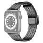 Metalen bandje - Zwart - Geschikt voor Apple watch 44mm / 45mm&nbsp;/ 46mm / 49mm