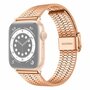 Metalen bandje - Ros&eacute; goud - Geschikt voor Apple watch 44mm / 45mm&nbsp;/ 46mm / 49mm