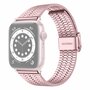 Metalen bandje - Ros&eacute; roze - Geschikt voor Apple watch 44mm / 45mm&nbsp;/ 46mm / 49mm