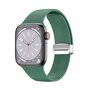 Siliconen bandje - Folding Buckle - Groen - Geschikt voor Apple Watch 38mm / 40mm / 41mm / 42mm