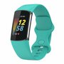 FitBit Charge 5 &amp; 6 Sportbandje met dubbele lus - Mint groen - Maat: S