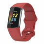 FitBit Charge 5 &amp; 6 Sportbandje met dubbele lus - Rood - Maat: S