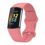 FitBit Charge 5 &amp; 6 Sportbandje met dubbele lus - Roze - Maat: S