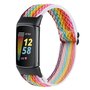 FitBit Charge 5 &amp; 6 Elastische solo loop nylon bandje - Multicolor