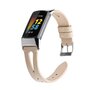 Fitbit Charge 5 &amp; 6 bandje - PU leather - Beige