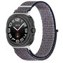 Nylon Sport loop bandje - Donkerblauw gem&ecirc;leerd - Samsung Galaxy Watch Ultra 47mm