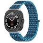 Nylon Sport loop bandje - Blauw - Samsung Galaxy Watch Ultra 47mm