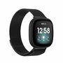 Fitbit Versa 3/4 &amp; Sense 1/2 milanese bandje - Small - Zwart