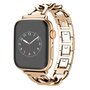 Metalen quick-release ketting band - Ros&eacute; / champagne goud - Geschikt voor Apple watch 38mm / 40mm / 41mm