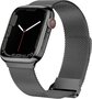 Milanese band - Zwart - Extra sterke magneet - Geschikt voor Apple Watch 38mm / 40mm / 41mm / 42mm