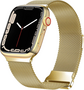 Milanese band - Goud - Extra sterke magneet - Geschikt voor Apple Watch 44mm / 45mm&nbsp;/ 46mm / 49mm