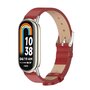 PU leren bandje - Rood - Xiaomi Smart band 8