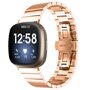 Fitbit Versa 3/4 &amp; Sense 1/2 metalen schakelband - Champagne goud