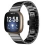 Fitbit Versa 3/4 &amp; Sense 1/2 metalen schakelband - Zwart