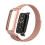 Milanese loop bandje met case - Ros&eacute; goud - Xiaomi Smart Band 7 Pro