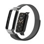 Milanese loop bandje met case - Zwart - Xiaomi Smart Band 7 Pro