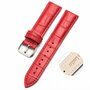 Garmin Approach S12 / S40 / S42 - Crocodile leren bandje - Rood