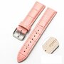 Garmin Venu / Sq / Sq2 / 2 plus - Crocodile leren bandje - Roze