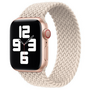 Braided Solo Loop nylon bandje - Maat: L - Sterrenlicht / Starlight - Geschikt voor Apple Watch 44mm / 45mm&nbsp;/ 46mm / 49mm