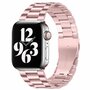 Stalen schakelband - Ros&eacute; pink - Geschikt voor Apple watch 38mm / 40mm / 41mm / 42mm