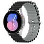 Huawei Watch GT 3 Pro - 43mm - Ocean Style siliconen bandje - Zwart / grijs