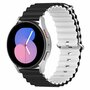 Huawei Watch GT 3 Pro - 43mm - Ocean Style siliconen bandje - Zwart / wit