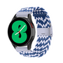 Braided nylon bandje - Blauw / wit - Huawei Watch GT 2 &amp; GT 3 - 42mm