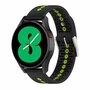 Dot Pattern bandje - Zwart met geel - Huawei Watch GT 2 &amp; GT 3 - 42mm