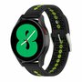 Dot Pattern siliconen bandje - Zwart met geel - Huawei Watch GT 2 Pro / GT 3 Pro - 46mm