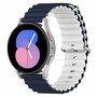 Ocean Style siliconen bandje - Donkerblauw / wit - Huawei Watch GT 2 Pro / GT 3 Pro - 46mm