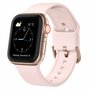 Soft siliconen bandje met gespsluiting - Lichtroze - Geschikt voor Apple Watch 38mm / 40mm / 41mm / 42mm