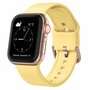 Soft siliconen bandje met gespsluiting - Geel - Geschikt voor Apple Watch 38mm / 40mm / 41mm / 42mm