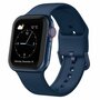 Soft siliconen bandje met gespsluiting - Donkerblauw - Geschikt voor Apple Watch 38mm / 40mm / 41mm / 42mm